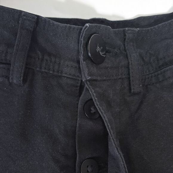 JESSE KAMM Ranger 100% Cotton Canvas Pants in Black Size 2 - Picture 11 of 15